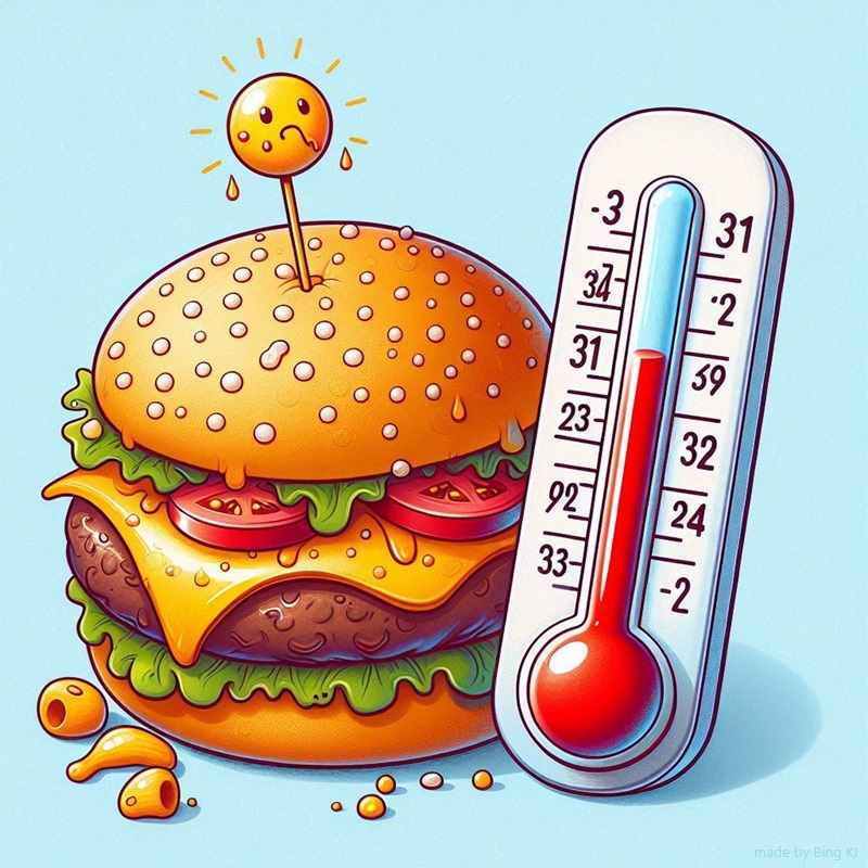 Burger Foodtruck Thermometer